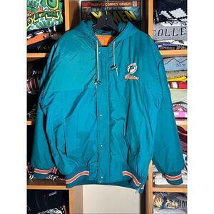 SOLD Vintage 90s Starter NFL Miami Dolphins Puffer Jacket